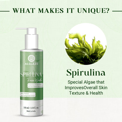 SPIRULINA FACE WASH With Spirulina Algae & Niacinamide